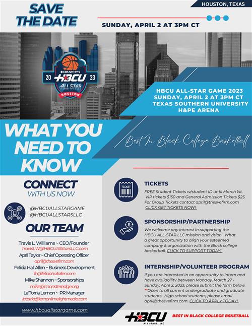  Free Tickets: HBCU All-Star Basketball Game